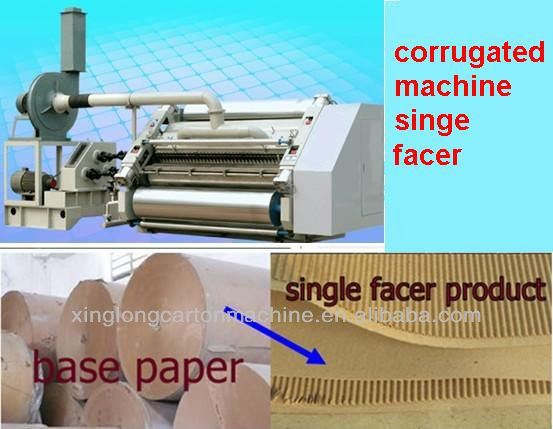 Fingerless single facer corrugated cardboard machine