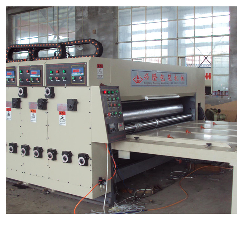 New technology ink semi automatic flexo printing slotting and die cutting machine