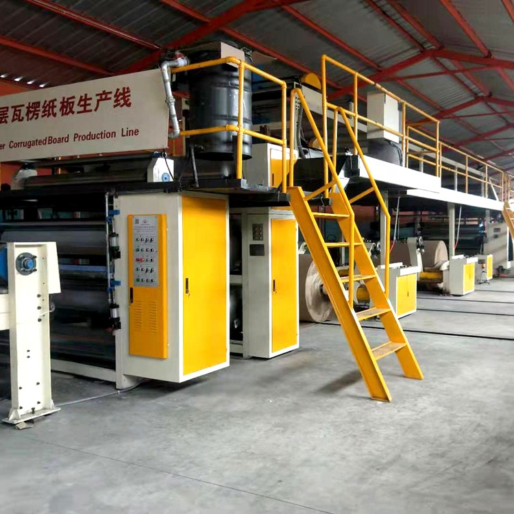 middle speed 3 ply corrugated cardboard production line corrugator machine