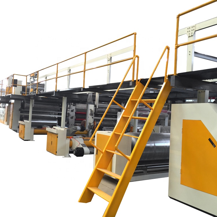 Automatic corrugated 3 ply carton production line