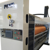 Flexo 2 3 4 colors printing slotting die cutting folding gluing strapping sticky line machine