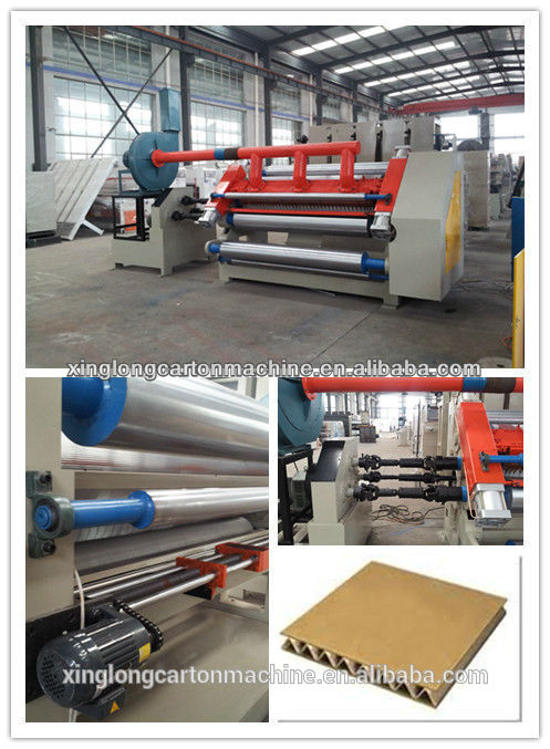 2 PLY corrugated cardboard making machine in carton plant