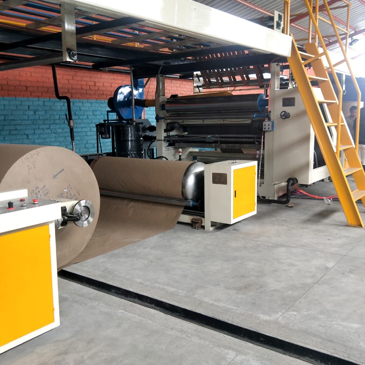 Fast speed 5 layer 2200mm corrugated paper cardboard making machine