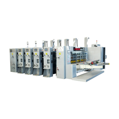 Automatic carton machinery corrugated cardboard printing die cutting slotting machine with stacker
