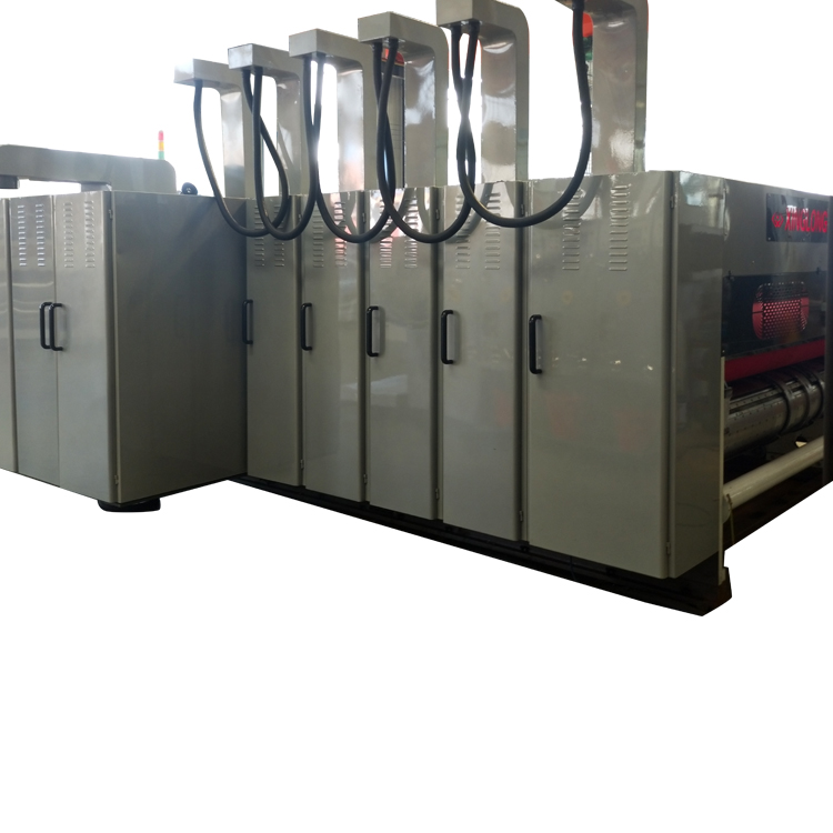Top quality carton box making machine flexo printing slotting die cutter machine