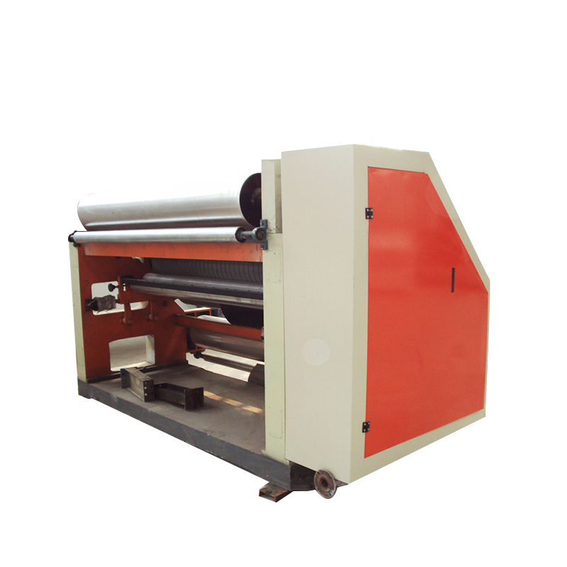 Fingleless steam heating single face corrugate cardboard making machine