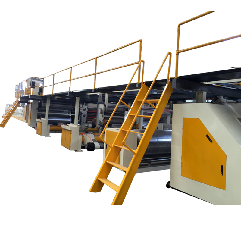 High speed 3/5 ply automatic corrugated board production line