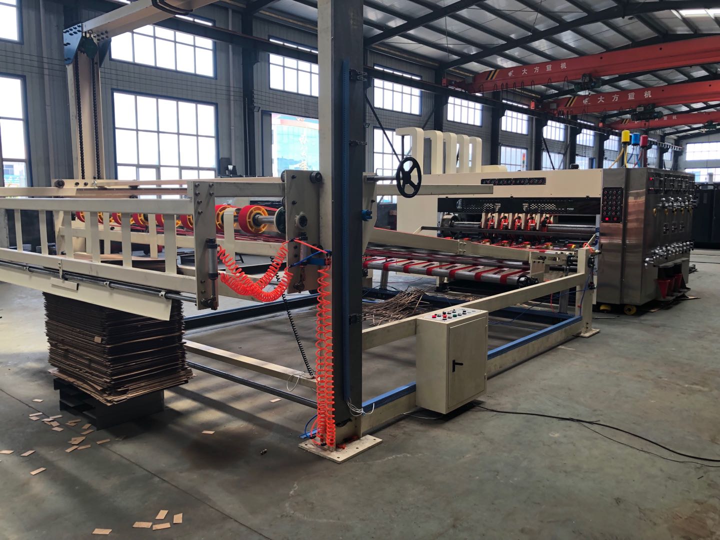 automatic flexo printer slotter die cutter carton machinery manufacturer