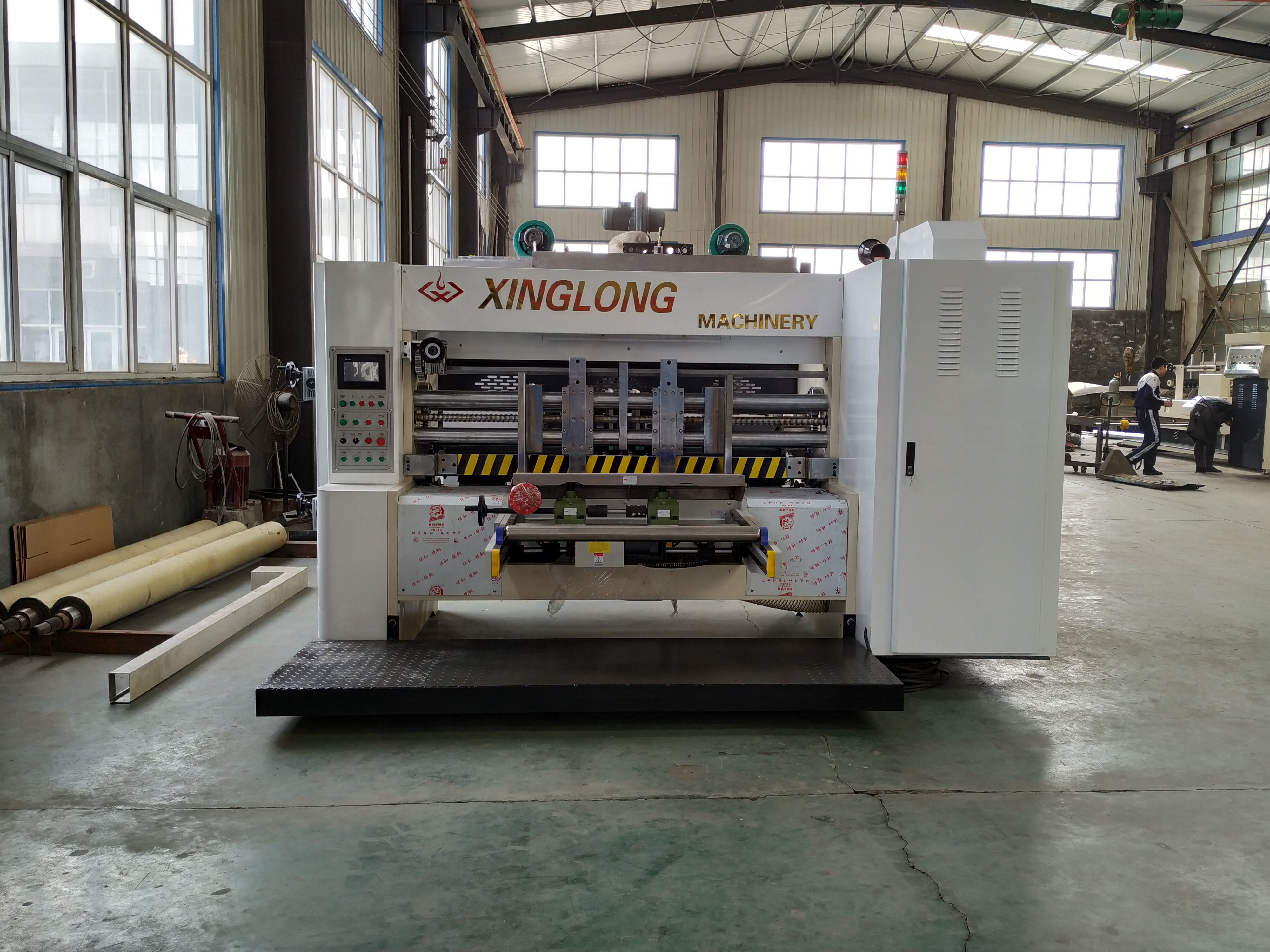 Lead edge feeder RS4 carton box rotary slotting machine