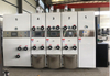 Corrugated cardboard printing slotting die-cutting machine with stacker