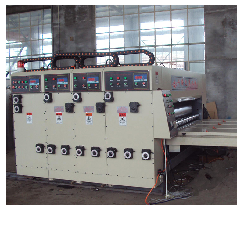 Semi-automatic chain feeder corrugated printing slotting machine